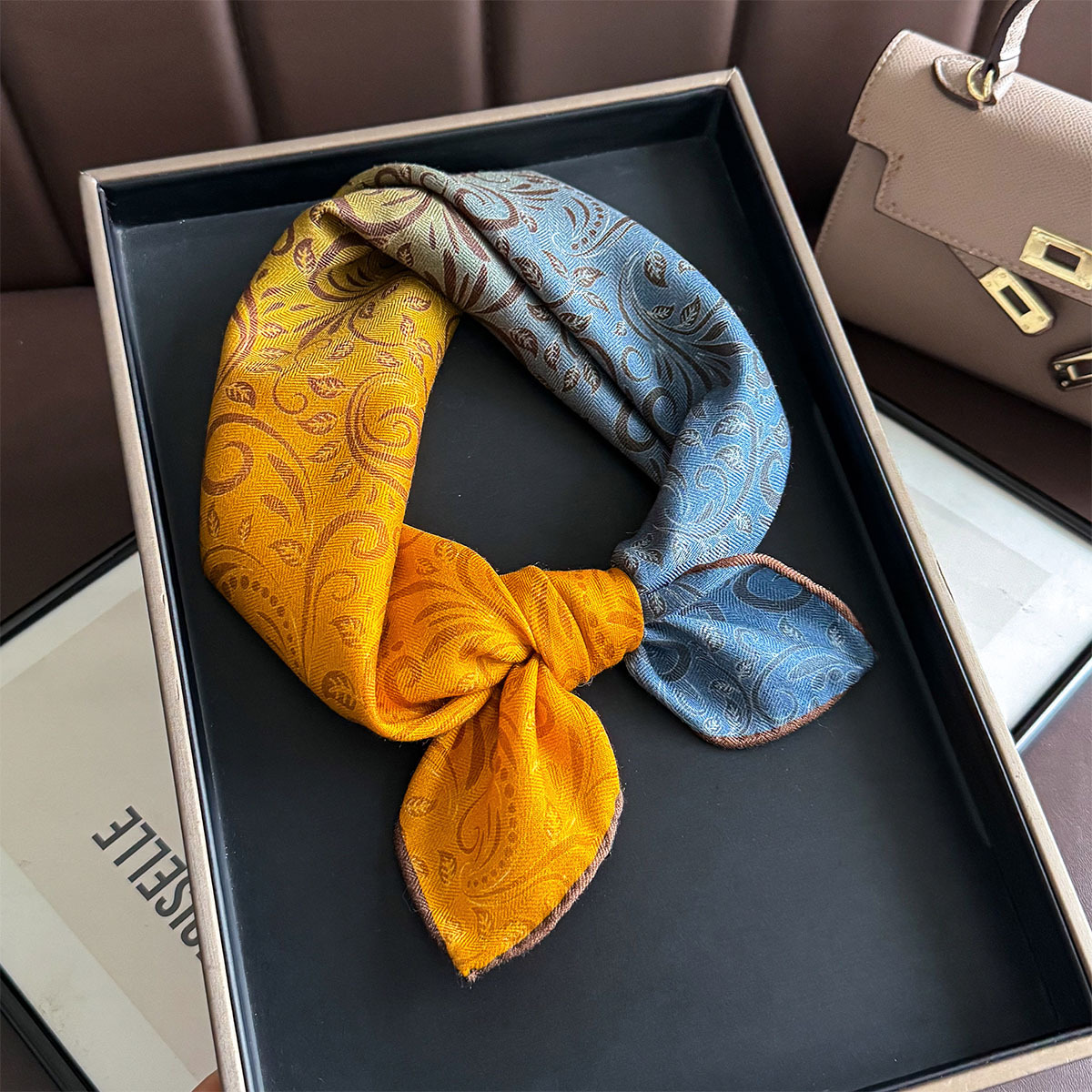 82% Wool 18% Real Silk Scarf N - Luxury Bags China recension och pris