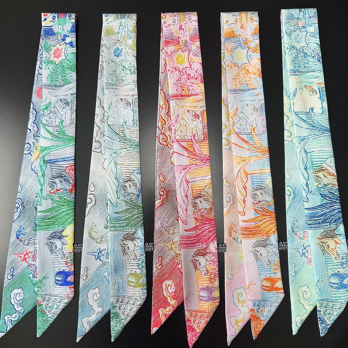 Luxury Silk Scarf with Horse's - Luxury Bags China recension och pris