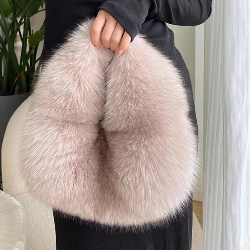 Fashion Soft Plush Half Moon B - Luxury Bags Tote recension och pris