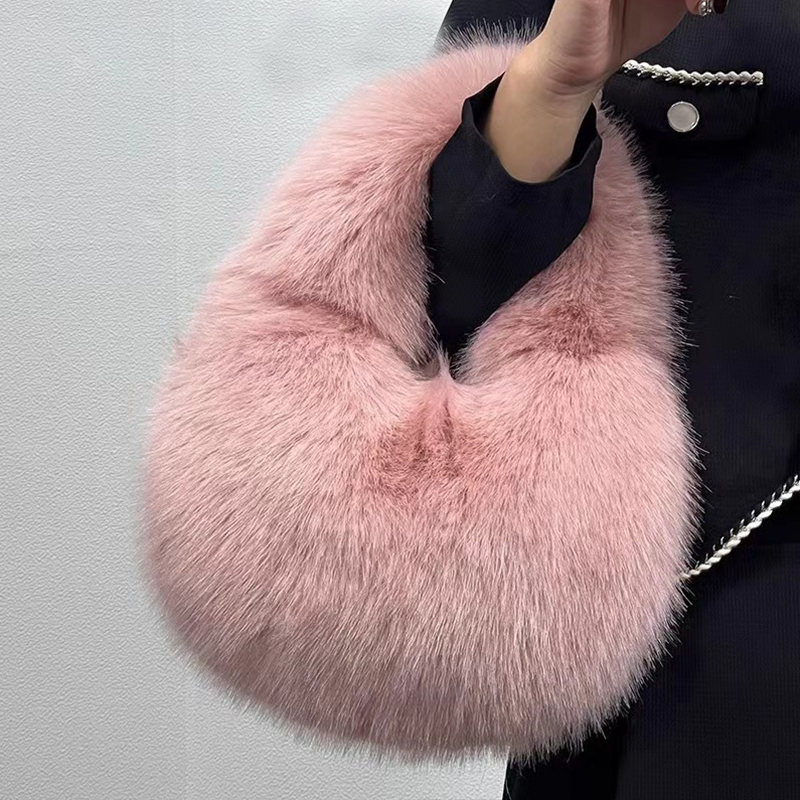Fashion Soft Plush Half Moon B - Luxury Bags Tote recension och pris
